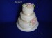 Svatební dort šampaň s květinovou vazbou (3)