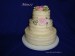 Krémový svatební dort 